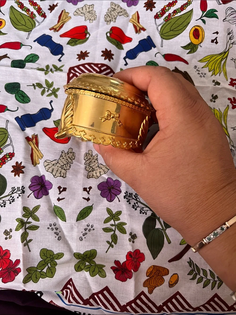 Gold Heart Trinket Box - 50th Anniversary Keepsake